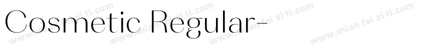 Cosmetic Regular字体转换